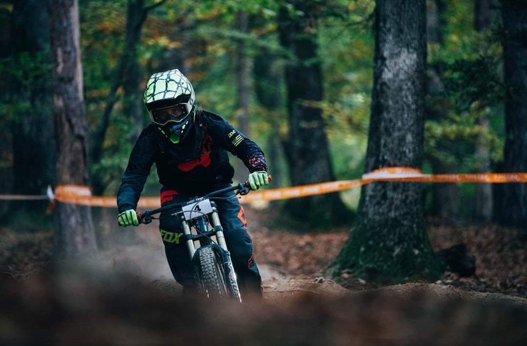 Benjamin Pichler im Downhill-Renneinsatz